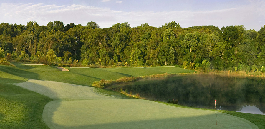 view of hole 1 on golf course