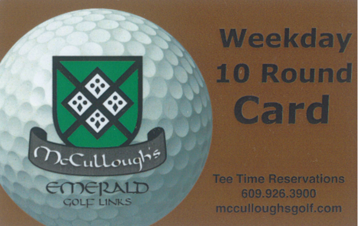 Weekday 10 Round Card