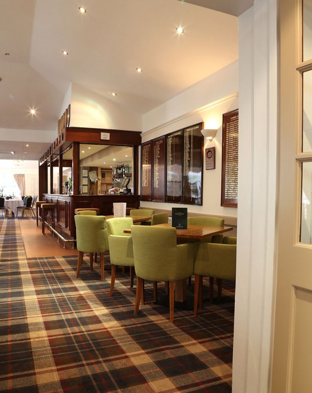 view of the bar area
