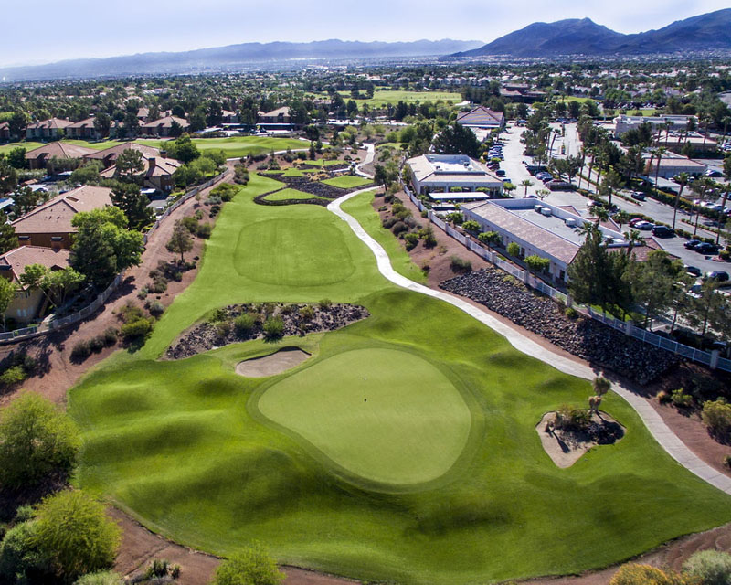 aerial view of fairway