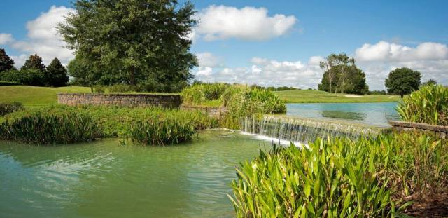 Waterfall on golf course