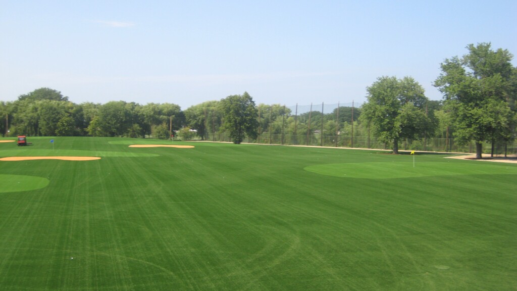 bunkers on golf course