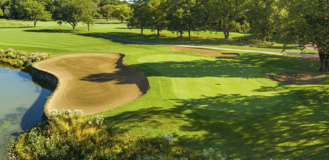 Bunkers on golf course