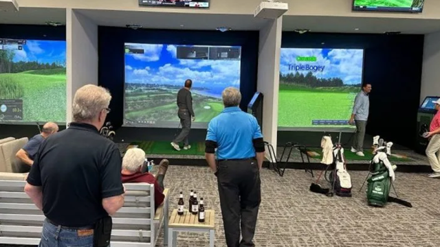 Simulators at World of Golf